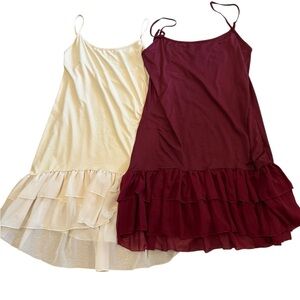 Warm Style Shirt Extender Bundle (2-Pack) | Ivory & Burgundy | Size S/M